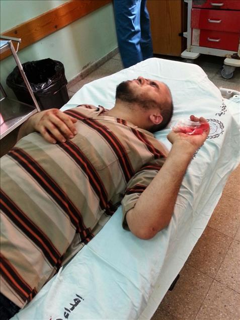 Gazze'de AA kameramanı yaralandı