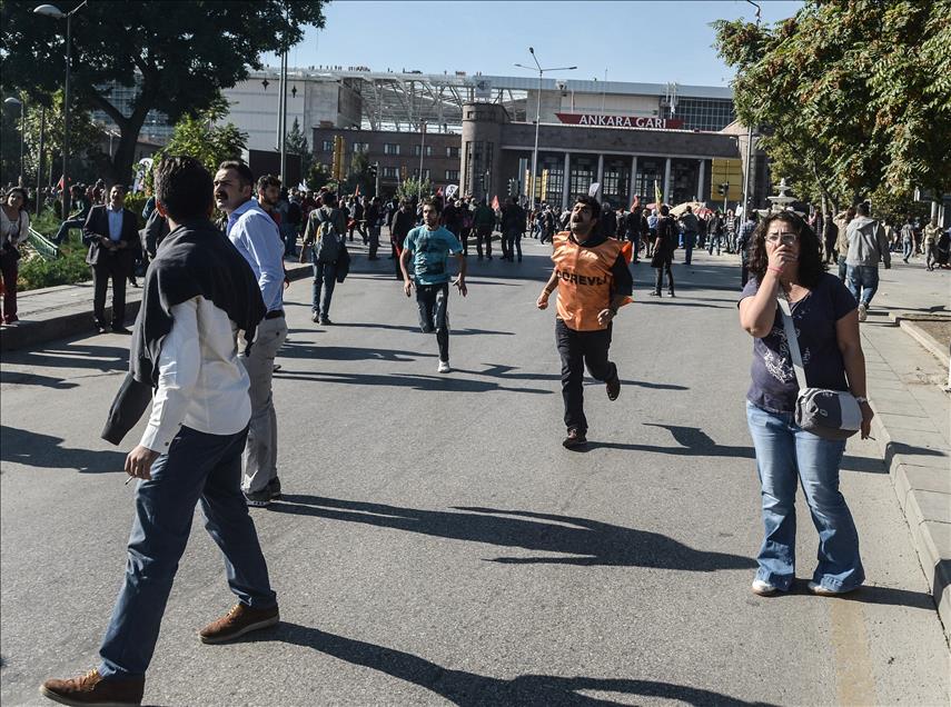 Explosion close to Ankara's main train station