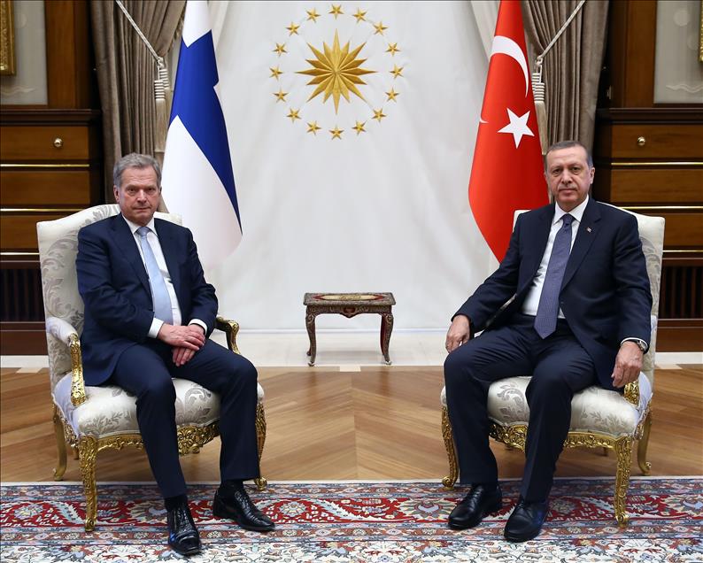 Finlandiya Cumhurbaşkanı Niinistö Ankara'da