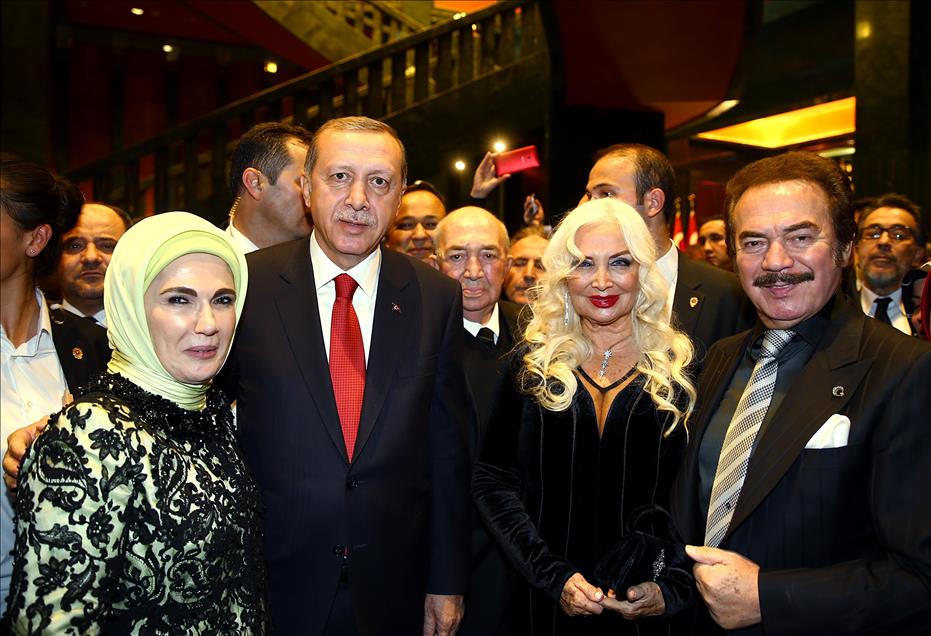 Cumhurbaşkanlığı Külliyesi'nde, 92. yıl dönümü resepsiyonu