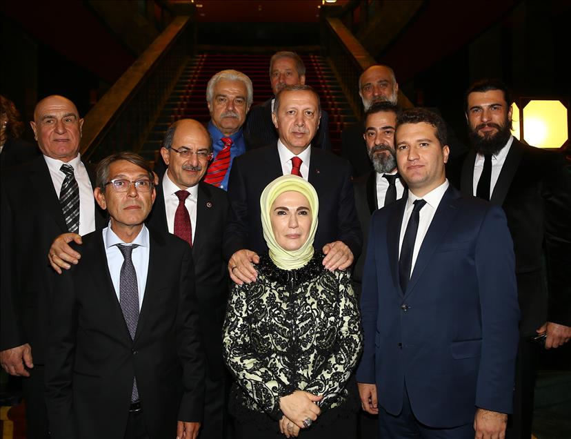 Cumhurbaşkanlığı Külliyesi'nde, 92. yıl dönümü resepsiyonu