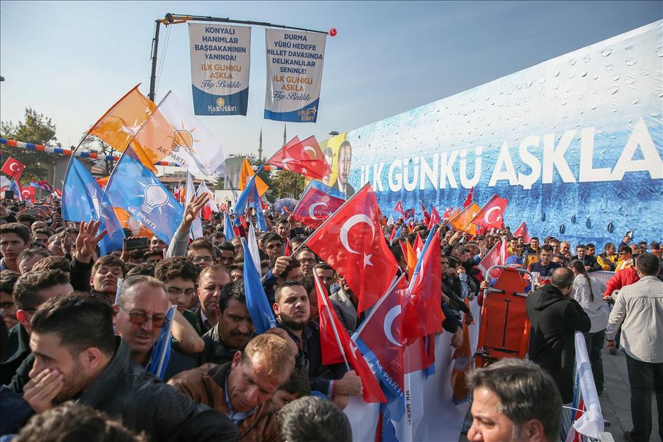 AK Parti Genel Başkanı ve Başbakan Davutoğlu, Konya'da