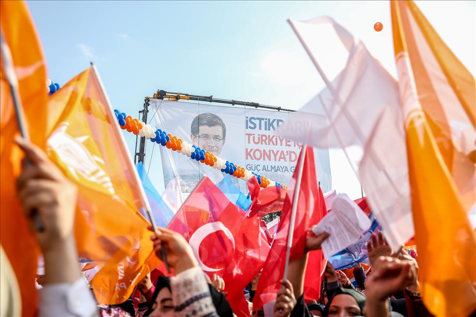 AK Parti Genel Başkanı ve Başbakan Davutoğlu, Konya'da