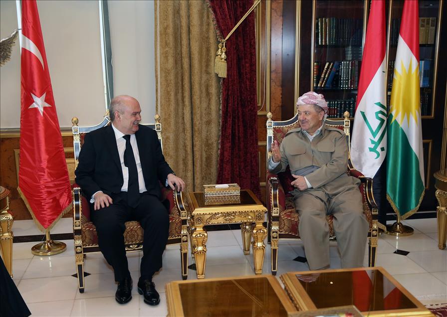 Dışişleri Bakanı Feridun Sinirlioğlu, Mesut Barzani ile bir araya geldi