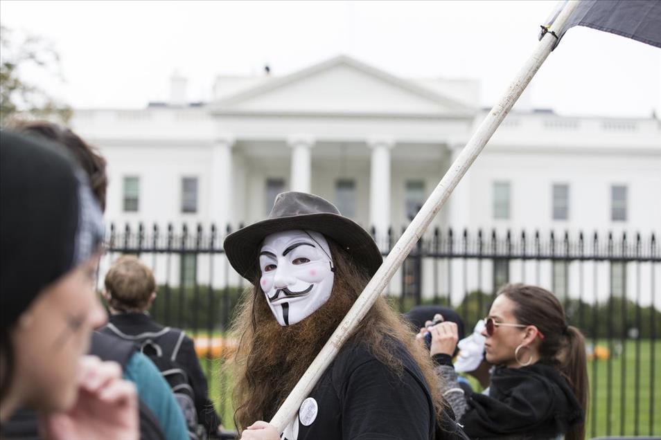 Anonymous Protest in Washington - Anadolu Ajansı