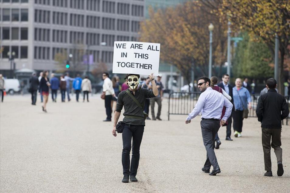 Anonymous Protest in Washington - Anadolu Ajansı