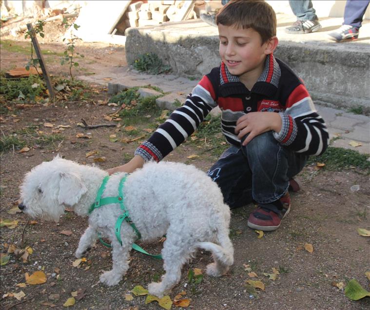 Cumhurbaşkanı Erdoğan Ömer Faruk'a köpek hediye etti