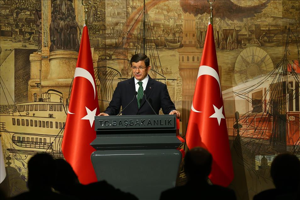 Davutoğlu - Abe görüşmesi