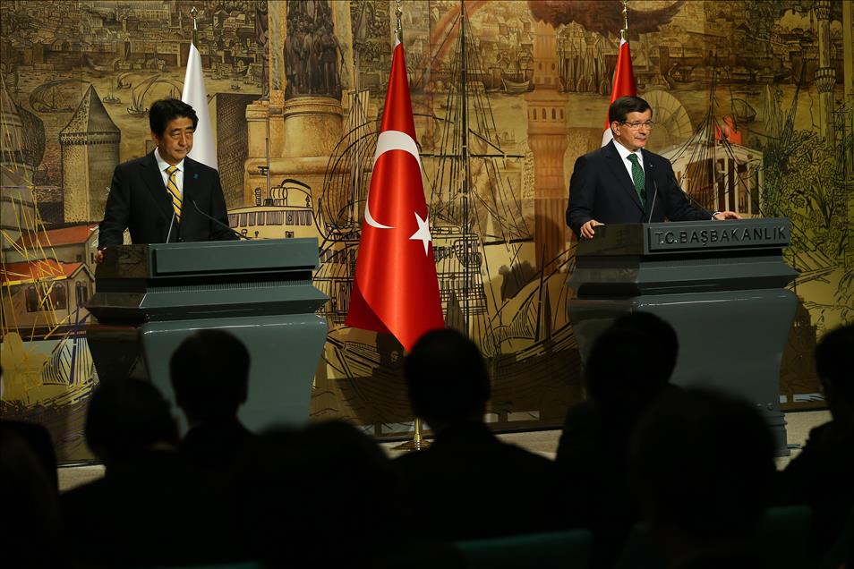Davutoğlu - Abe görüşmesi