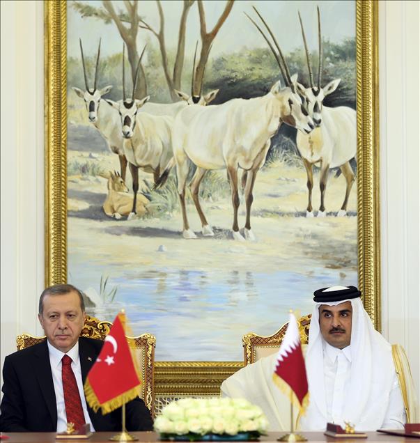 Cumhurbaşkanı Erdoğan - Katar Emiri Al Thani 