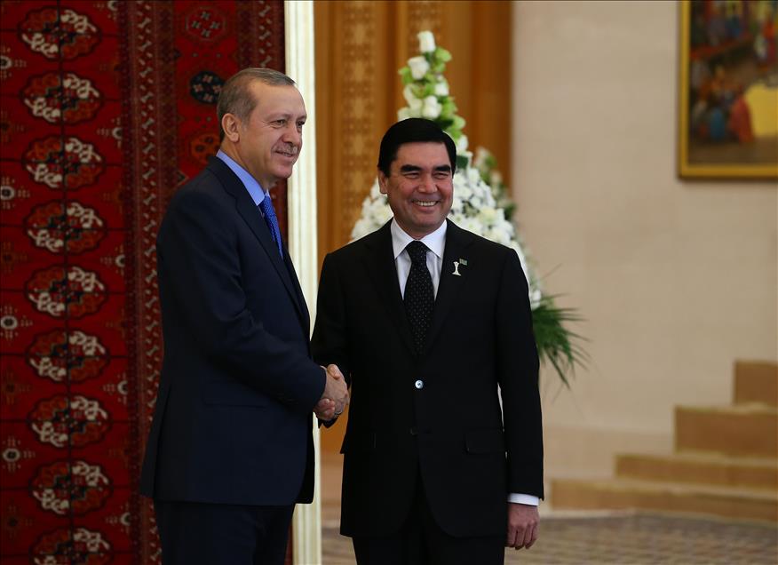 Cumhurbaşkanı Erdoğan Türkmenistan'da