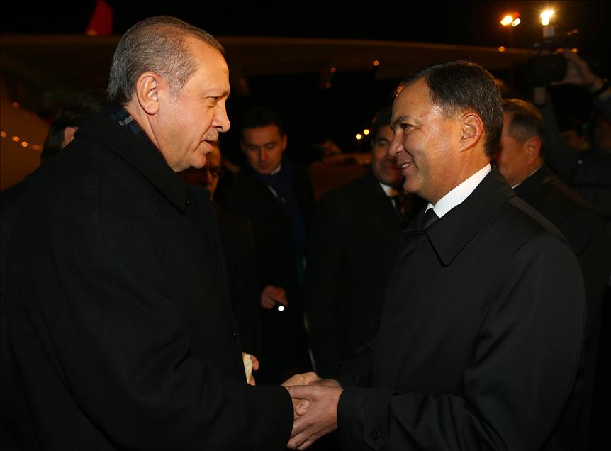 Cumhurbaşkanı Erdoğan Türkmenistan'da