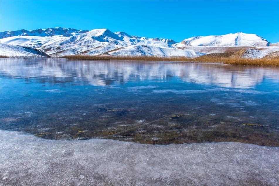 Eğrigöl kışın da fotoğraf tutkunlarını ağırlıyor