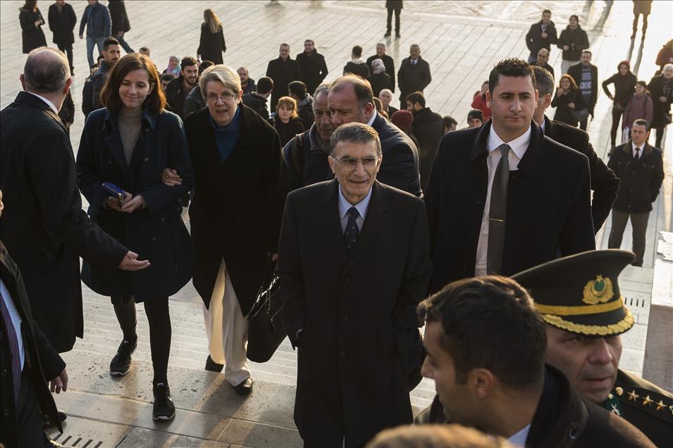 Prof. Dr. Aziz Sancar'ın Anıtkabir ziyareti