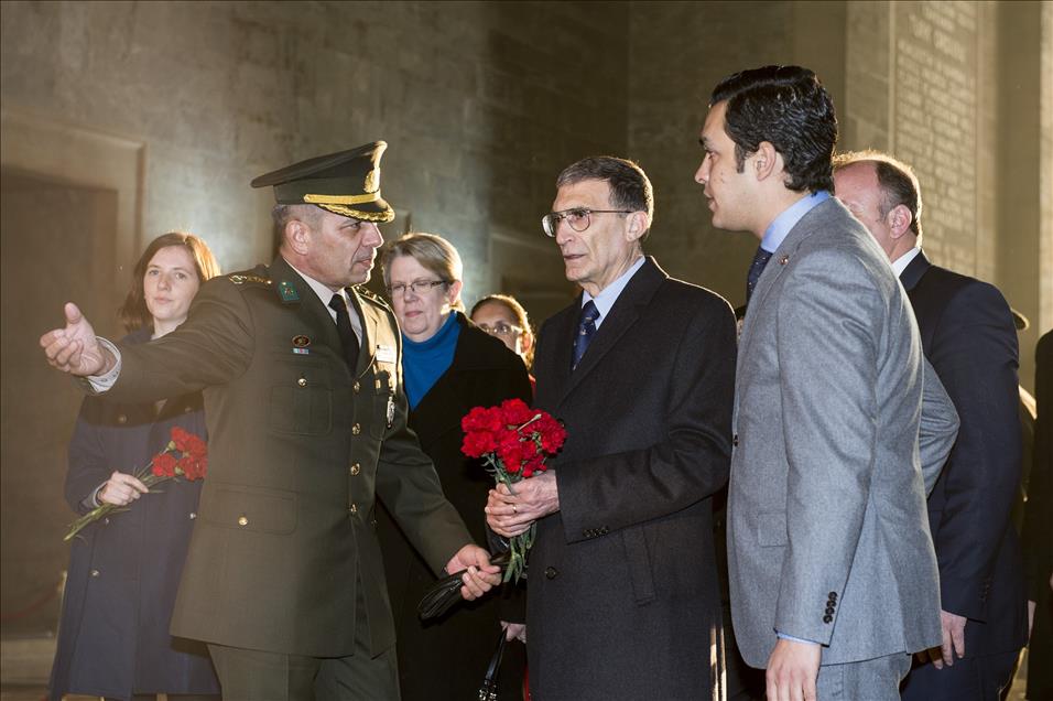 Prof. Dr. Aziz Sancar'ın Anıtkabir ziyareti