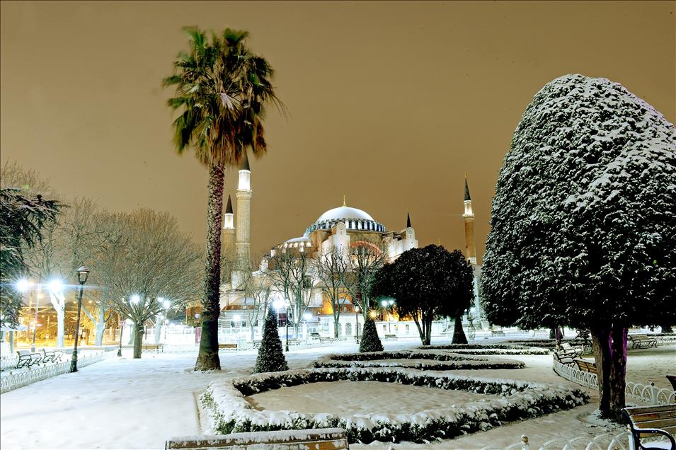 Snowfall in Istanbul