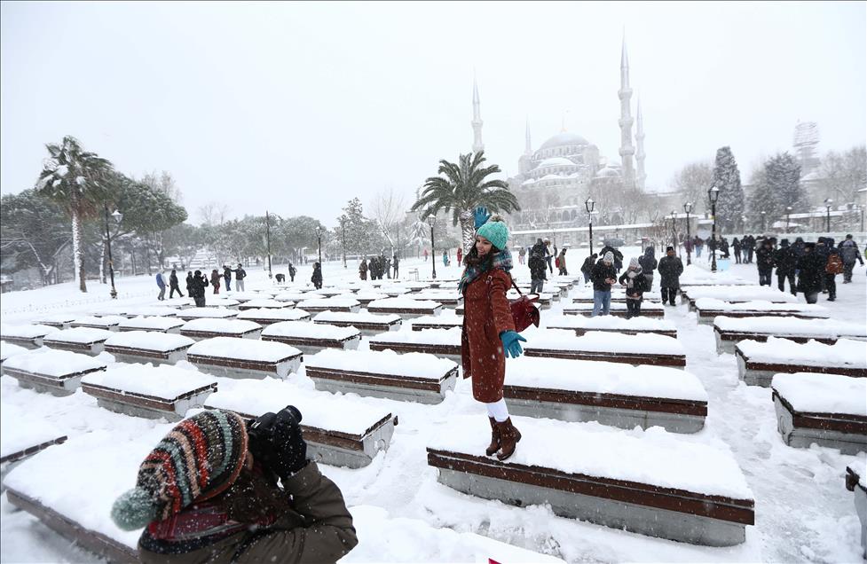 İstanbul'da kar yağışı