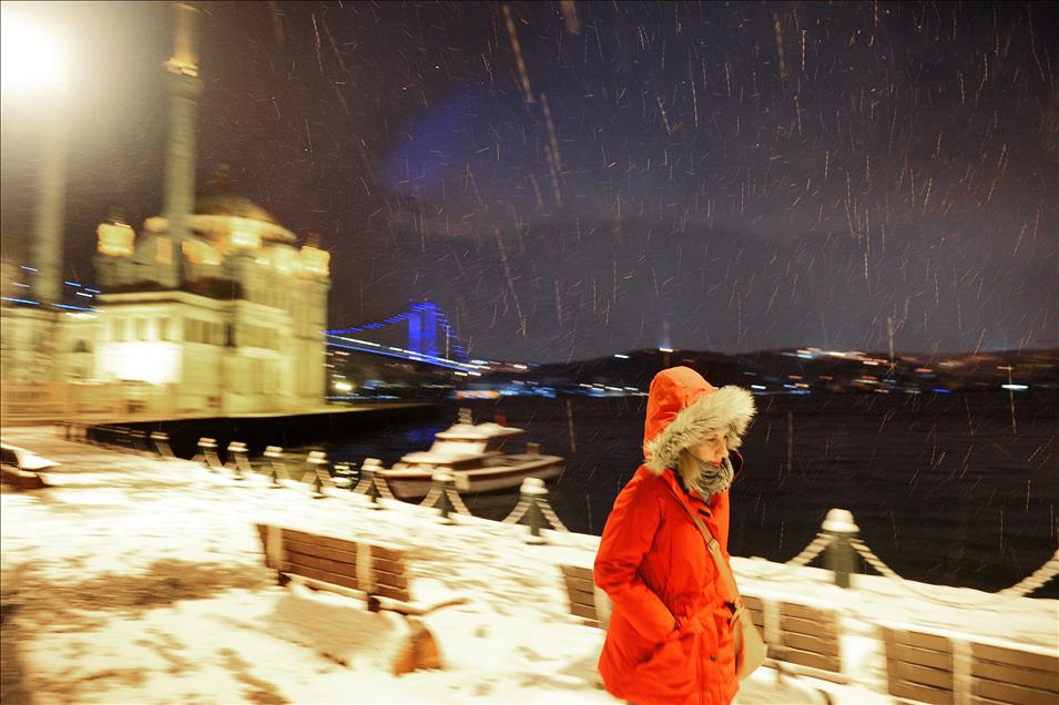 Snowfall in Istanbul