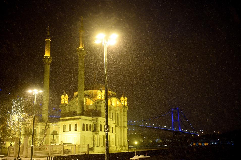 Snowfall in Istanbul