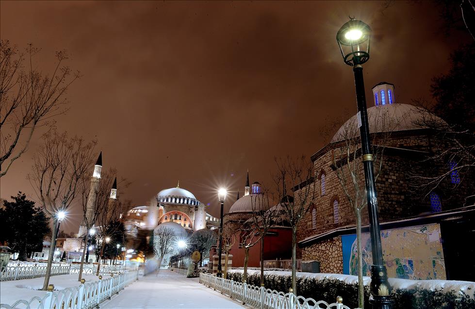 Snowfall in Istanbul