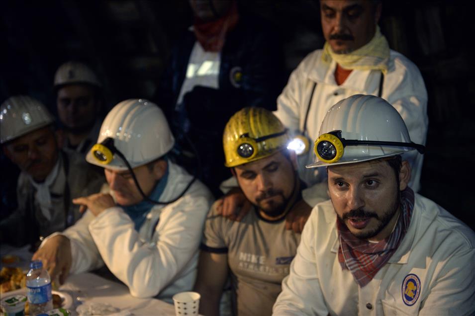 Albayrak ve Soylu, yeni yıla maden ocağında girdi