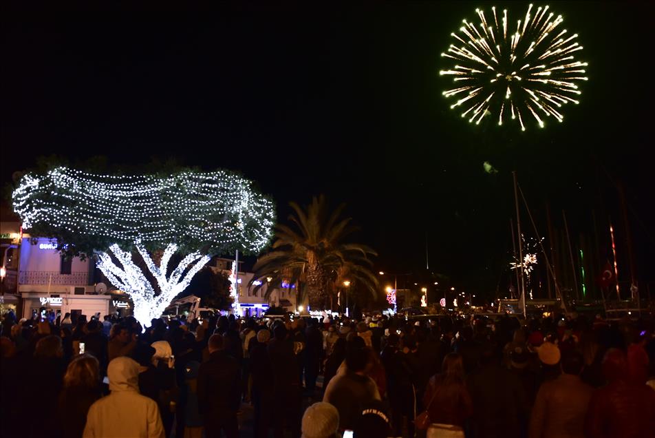 Bodrum'da yılbaşı kutlaması