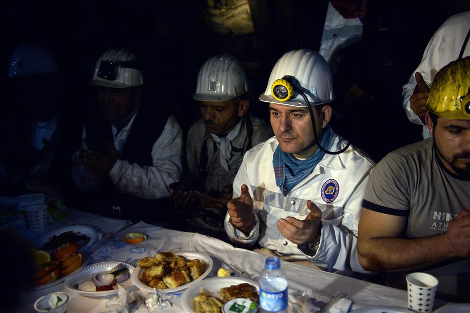 Albayrak ve Soylu, yeni yıla maden ocağında girdi