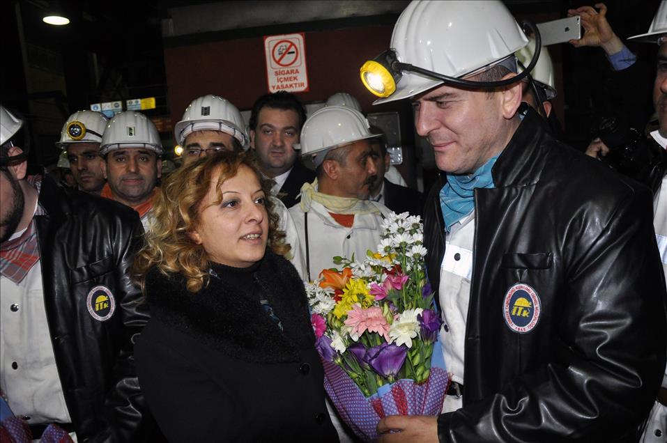 Albayrak ve Soylu, yeni yıla maden ocağında girdi