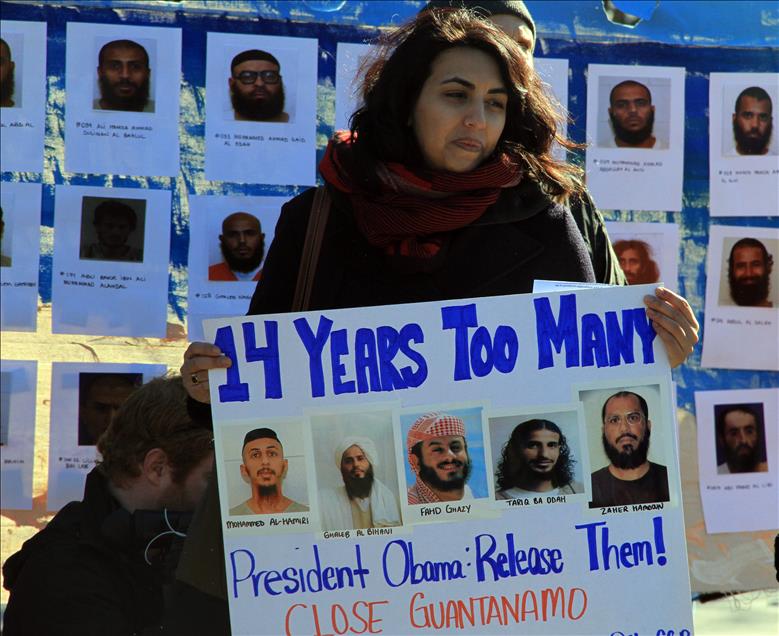 Guantanamo'daki cezaevinin kuruluşunun 14'üncü yıl dönümü