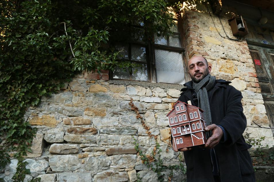 Ahşap atıkları yöresel Kastamonu evleriyle hayat buldu