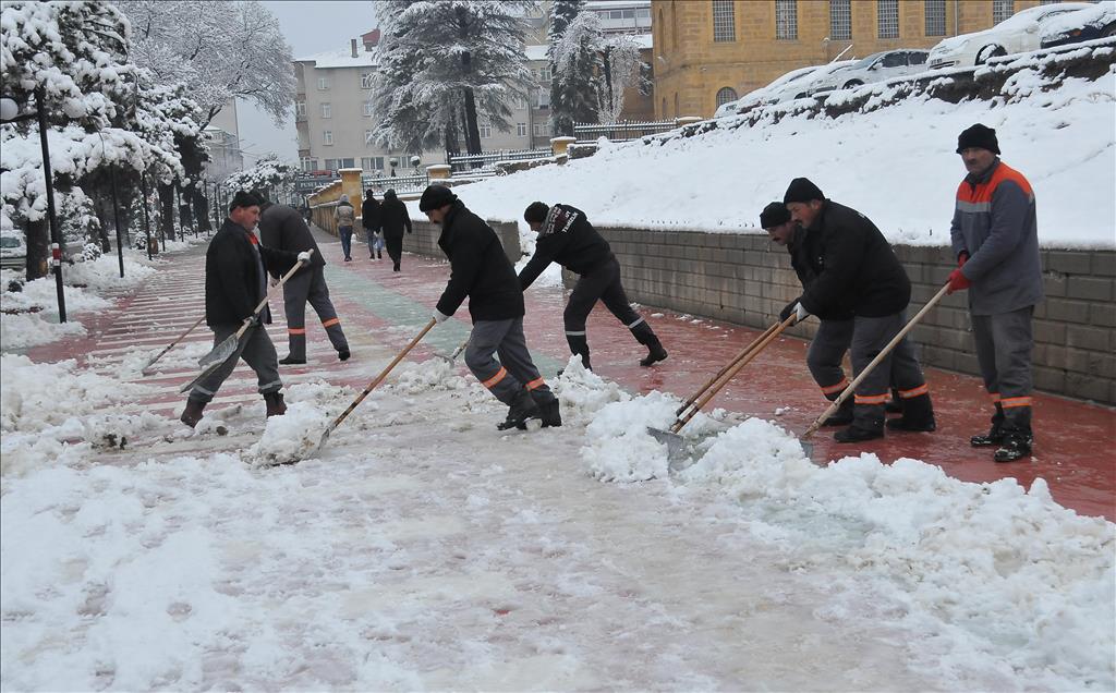 Yozgat'ta kar yağışı