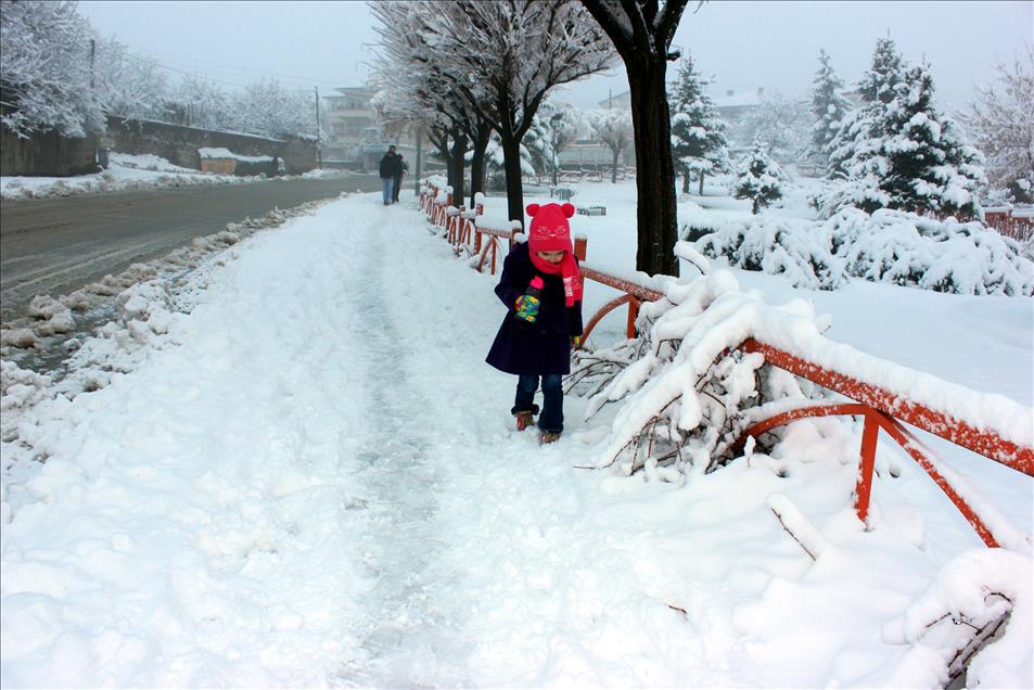 Yozgat'ta kar yağışı
