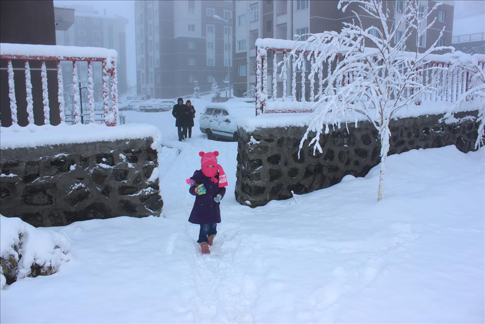 Yozgat'ta kar yağışı