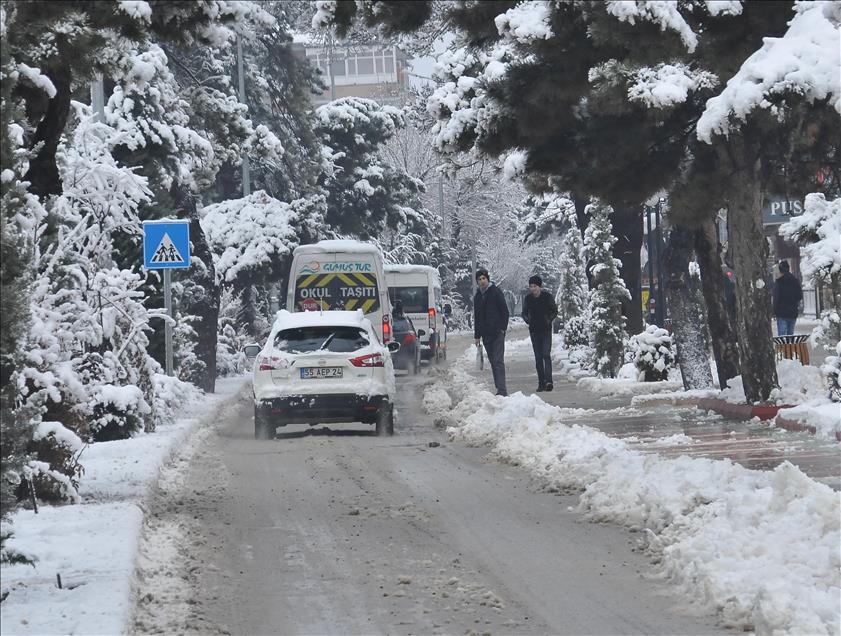 Yozgat'ta kar yağışı