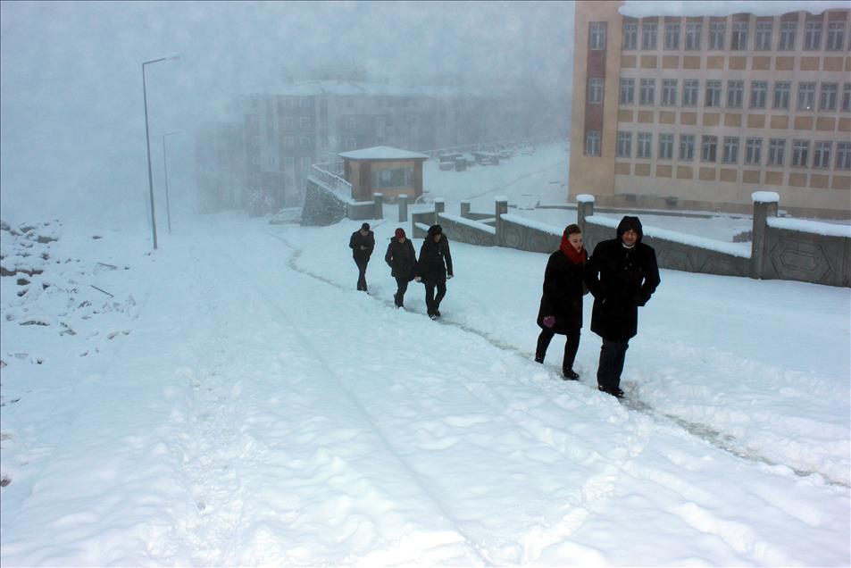 Yozgat'ta kar yağışı