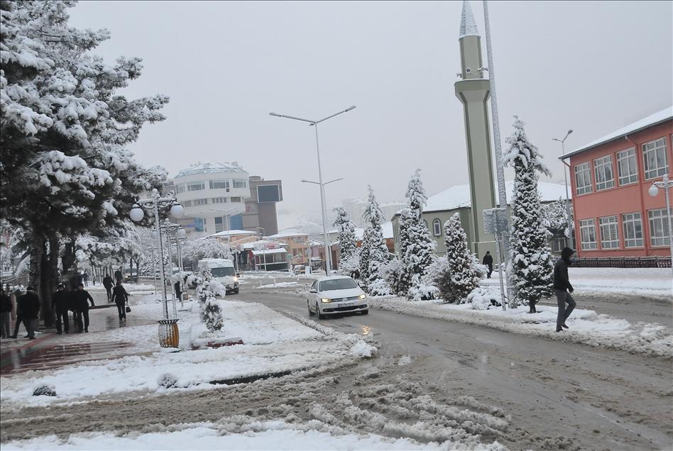 Yozgat'ta kar yağışı