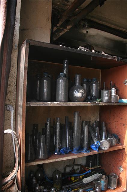Diyarbakır'da okulun teröristlerce ateşe verilmesi