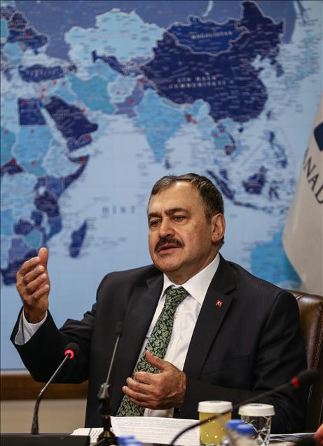 Orman ve Su İşleri Bakanı Veysel Eroğlu, AA Editör Masası'nda