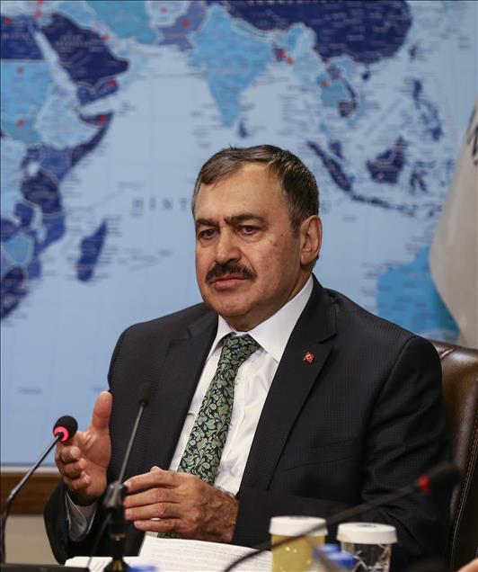 Orman ve Su İşleri Bakanı Veysel Eroğlu, AA Editör Masası'nda