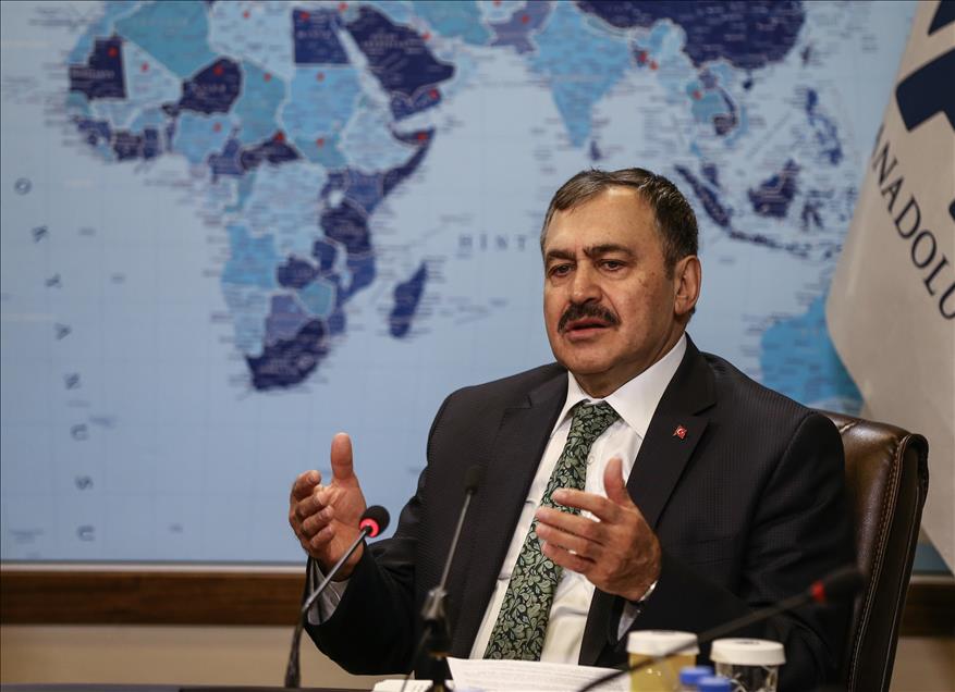 Orman ve Su İşleri Bakanı Veysel Eroğlu, AA Editör Masası'nda