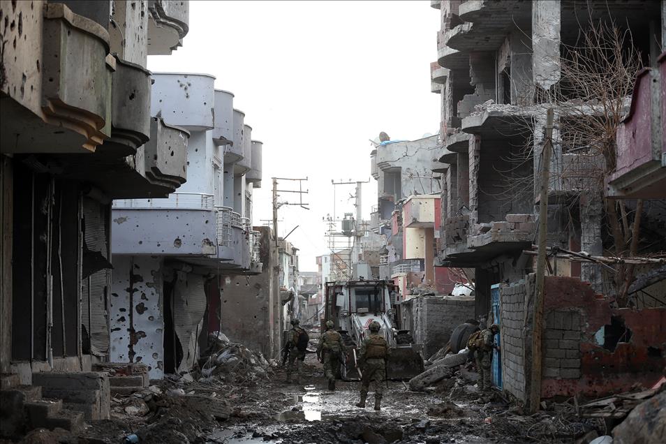 Cizre'de terör örgütü PKK'ya yönelik "Şehit Jandarma Astsubay Kıdemli Çavuş Burak Demirci" operasyonu sürüyor.