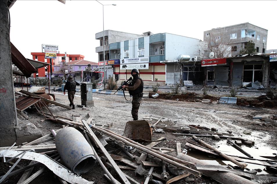 Cizre'de terör örgütü PKK'ya yönelik "Şehit Jandarma Astsubay Kıdemli Çavuş Burak Demirci" operasyonu sürüyor.