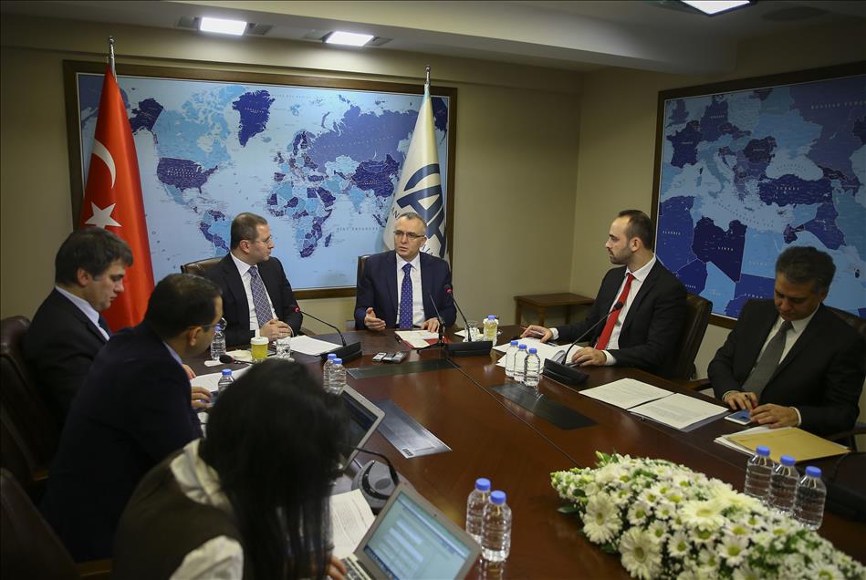 Maliye Bakanı Naci Ağbal, AA Editör Masası'nda