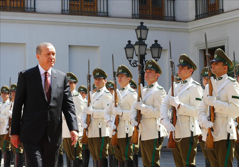Cumhurbaşkanı Erdoğan Şili'de