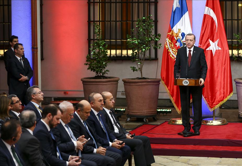 Cumhurbaşkanı Erdoğan - Şili Devlet Başkanı Bachelet 