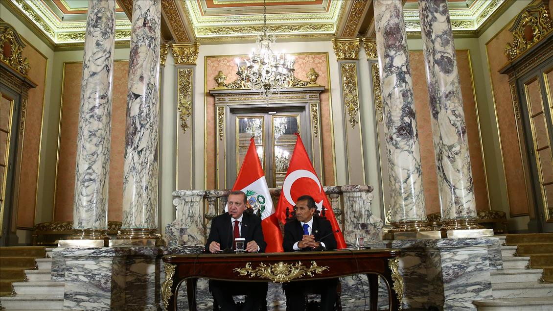 Cumhurbaşkanı Erdoğan Peru'da
