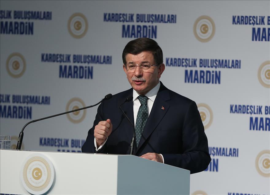 Başbakan Davutoğlu Mardin'de
