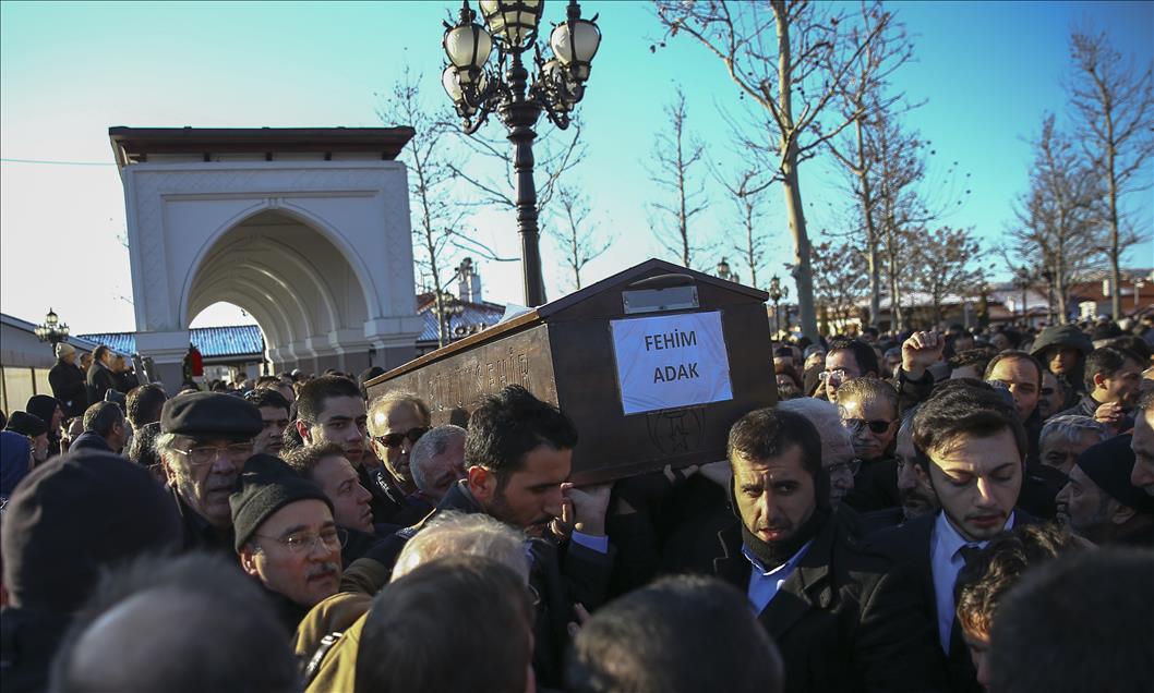 Fehim Adak son yolculuğuna uğurlandı