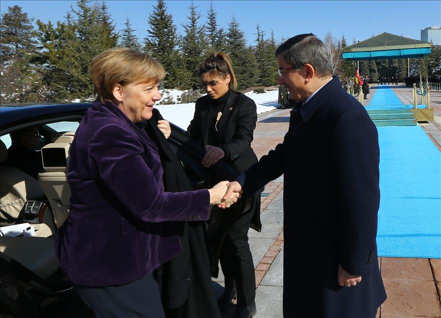 Almanya Başbakanı Angela Merkel Ankara'da