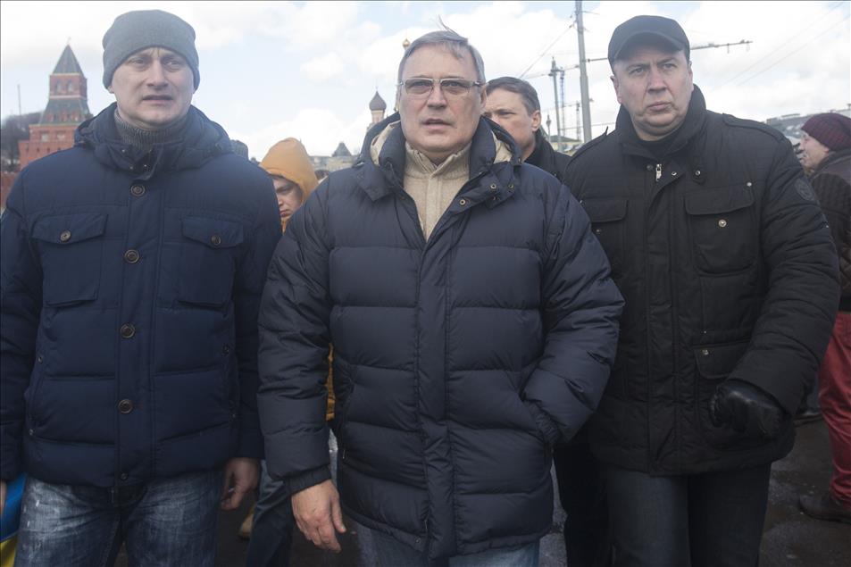 Moskova'da Boris Nemtsov suikastinin yıl dönümü